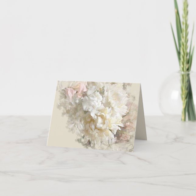 Pastellfloral Karte (Vorderseite)