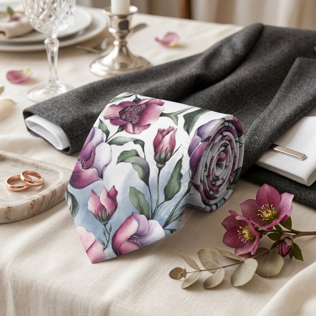 Pastellfloral Kombination Krawatte (Von Creator hochgeladen)