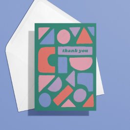 Pastellformen danken Ihnen für das, was Sie getan  Karte