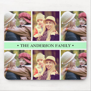 PastellFoto-Collagen-Gewohnheit des GRÜN-6 Mousepad