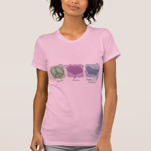Pastellfrieden, Liebe und Cotons de Tulear T-Shirt