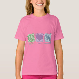 Pastellfrieden, Liebe und Kooikerhondjes Kindes T-Shirt