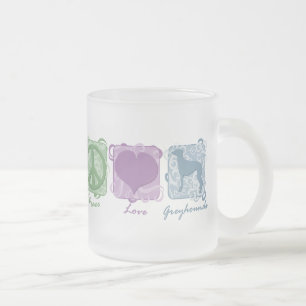 Pastellfrieden, Liebe und Windhunde Mattglastasse