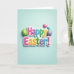 Pastellfrohe Ostern Kunstkarte Karte