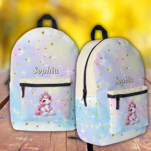 Pastellfunkel vereint magische Wolke Bedruckter Rucksack