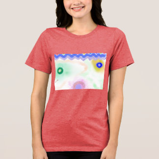 Pastellgalaxien Impressionistische Kunst Damen T-S Tri-Blend Shirt