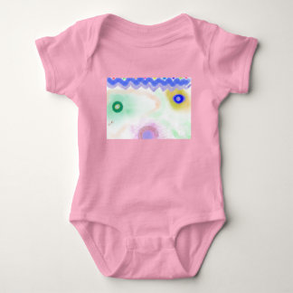 Pastellgalaxien Impressionistischer Kunst Baby-Bod Baby Strampler
