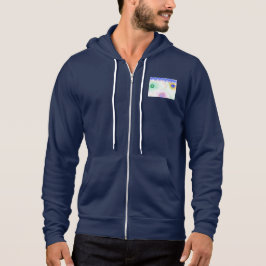 Pastellgalaxien Impressionistischer Reißverschluss Hoodie