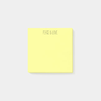 Pastellgelb Post-it Klebezettel