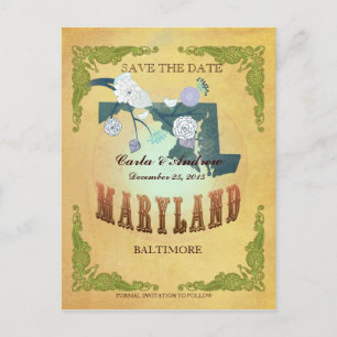Pastellgelb Save the Date - Karte mit hübschen Vög