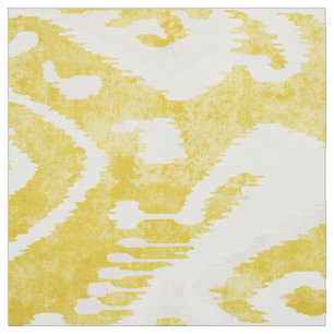 Pastellgelb und graues Tribal Stoff