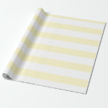Pastellgelb und weiß, breit, horizontal gestreift geschenkpapier<br><div class="desc">Pastellgelb und weißes,  breites,  horizontales Streifenpapier</div>