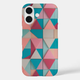 Pastellgeometrisches Muster - Apple iPhone 16 Case