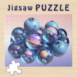 Pastellgläser für kosmische Blaubeere - Puzzle