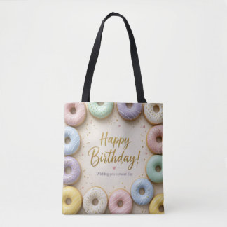 Pastellglasierte Donuts mit goldenen Streuseln Süß