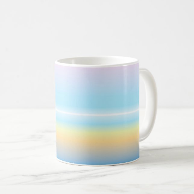 Pastellgradität mehrfarbig gestreift kaffeetasse (VorderseiteRechts)
