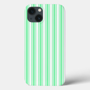 Pastellgrün und weiße Süßigkeiten Streifen Case-Ma Case-Mate iPhone Hülle
