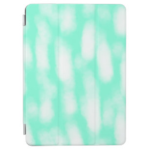 Pastellgrün, weiße Wasserfarbstreifen, abstrakte P iPad Air Hülle