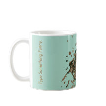 Pastellgrüner Spritzermug - Monogramm