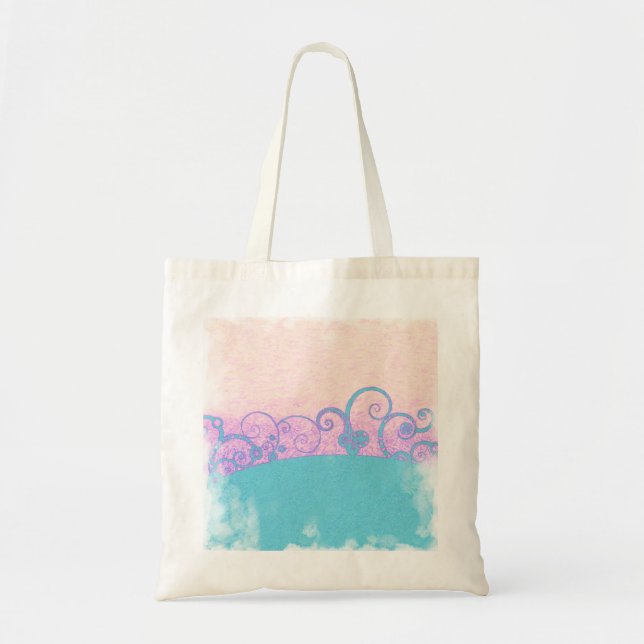 Pastellgrunge Fantasy Tote Bag Tragetasche (Vorne)