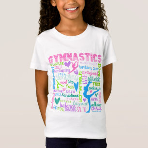 Pastellgymnastik fasst Typografie ab T-Shirt