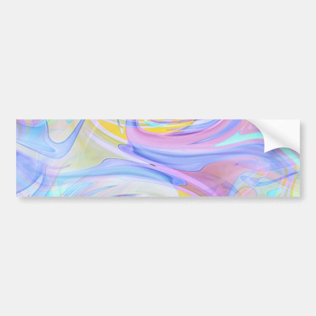 Pastellhologramm Autoaufkleber (Vorne)
