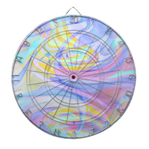 Pastellhologramm Dartscheibe