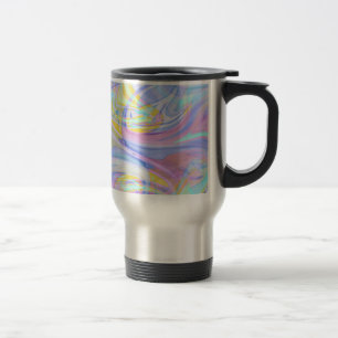 Pastellhologramm Reisebecher