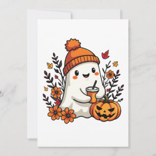 Pastelliger Herbst Kawaii Geist Herbst Kürbisgewür Einladung