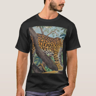 Pastelljaguar: zeichnend Dschungel. T-Shirt