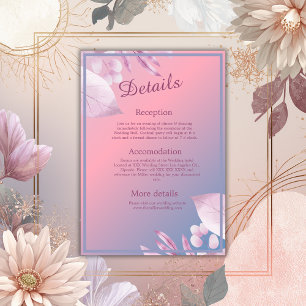 Pastellkirschblüte Sakura Hochzeit Begleitkarte