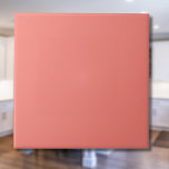 Pastellkorallenrosa Farbe | Classic | elegant Fliese<br><div class="desc">Pastellkorallenrosa Farbe | Classic | elegant | Trendy | Stilvoll | Geschenk</div>