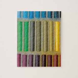 pastellkreide über Farbe Puzzle