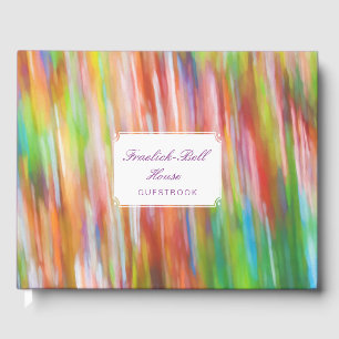 Pastellkreidekunst in Regenbogenfarben Gästebuch