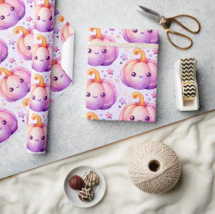 Pastellkürbis mit Sternen Süßer Träumerei-Muster Geschenkpapier