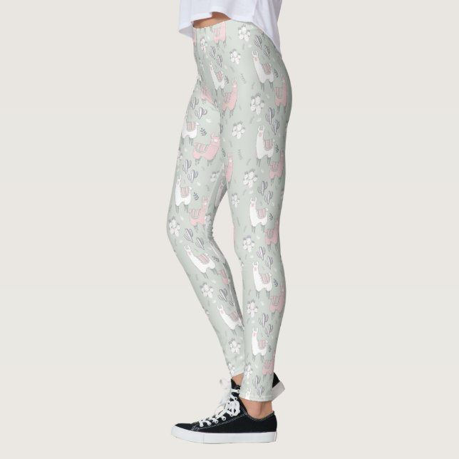 Pastelllama-Muster Leggings (Links)
