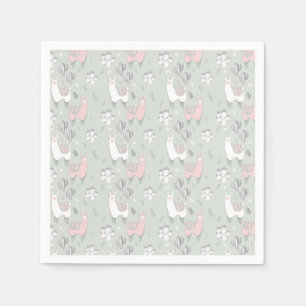 Pastelllama-Muster Serviette