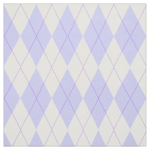 Pastelllavendel-kariertes Rauten-Muster Stoff