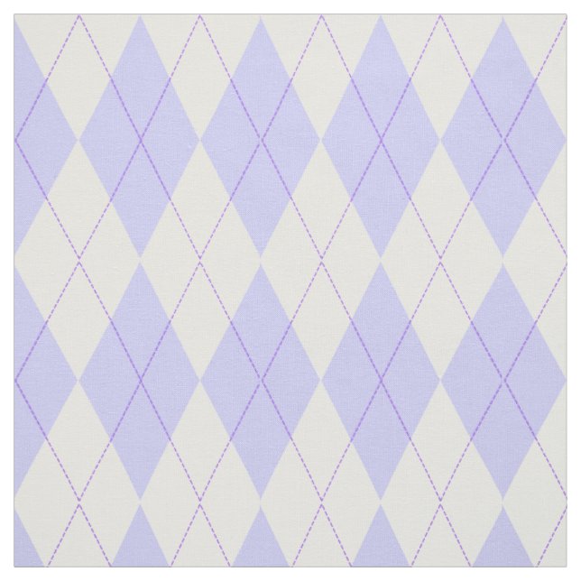 Pastelllavendel-kariertes Rauten-Muster Stoff (Muster)