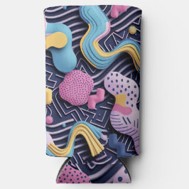 Pastelllinien mit abgerundeten Formen Selters Dosenkühler