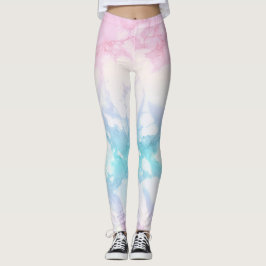 Pastellmarmor-Textur Leggings