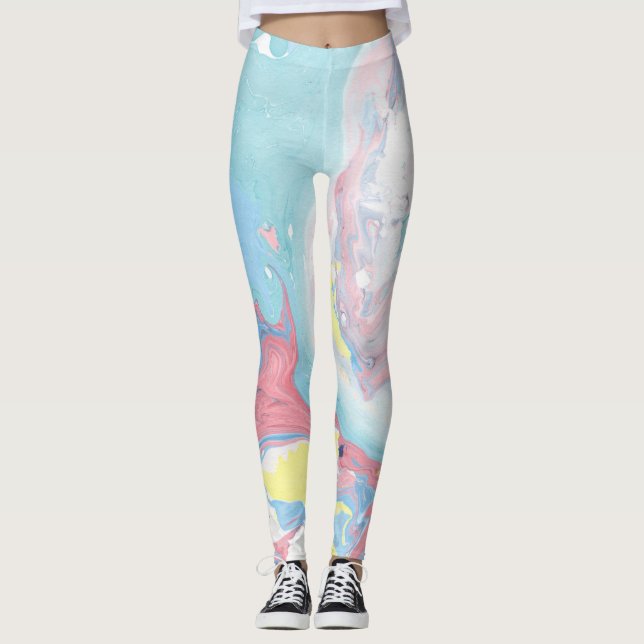PastellmarmorLeggings Leggings (Vorderseite)