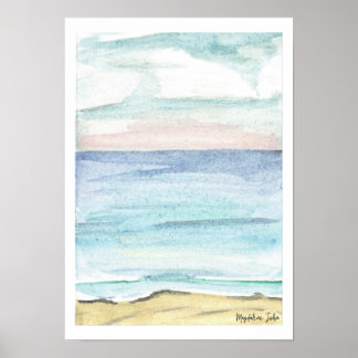 Pastellmeer Poster