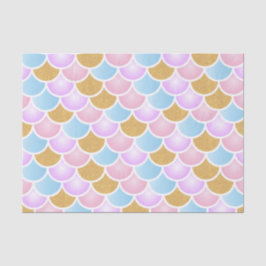 Pastellmeerjungfrau-Skalen Seidenpapier