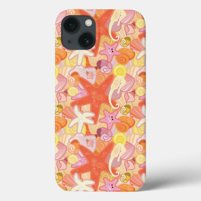 Pastellmeerkreaturmuster Case-Mate iPhone Hülle (Rückseite)