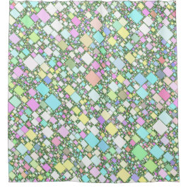 Pastellminikasten-Hintergrund Duschvorhang