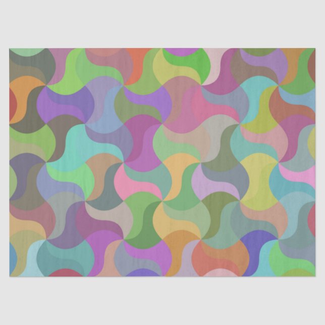 Pastellmosaikpapier Seidenpapier (Vorderseite)