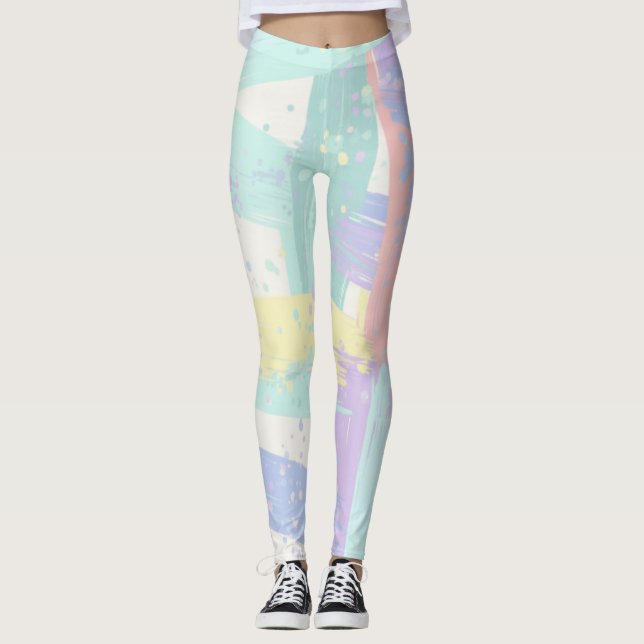 Pastellmuster  leggings (Vorderseite)