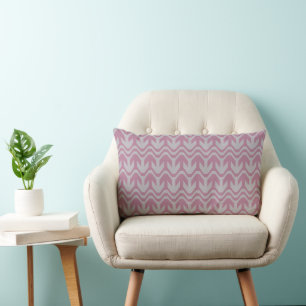Pastellmuster Lila und blau Doppelwellenmuster Lendenkissen