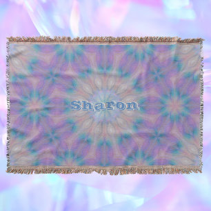 Pastellmutter Perlmuster Name Monogramm Decke